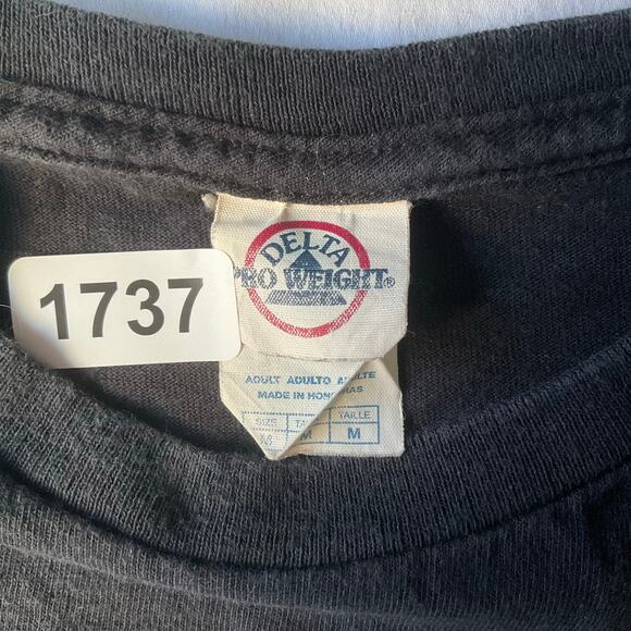 Delta Pro Weight Men Short Sleeve T-shirt size M, Black, America In God We Trust - Picture 6 of 8